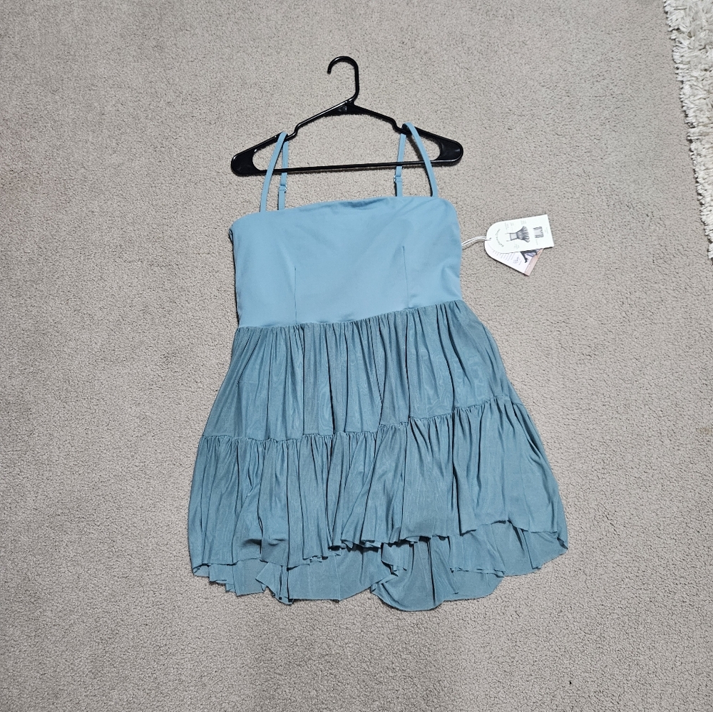 Blue Blogilates Dress with Built in shorts
